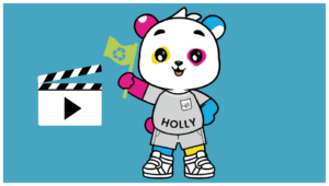 Découvrez les vidéos pédagogique La mascotte Holly en vidéo pédagogique