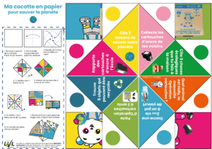 Cocotte en papier Opération cartouches Cocotte en papier à imprimer pour Opération cartouches
