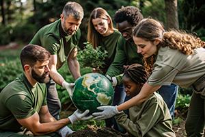 Administres de la collectivité qui s'allient pour protéger la planète