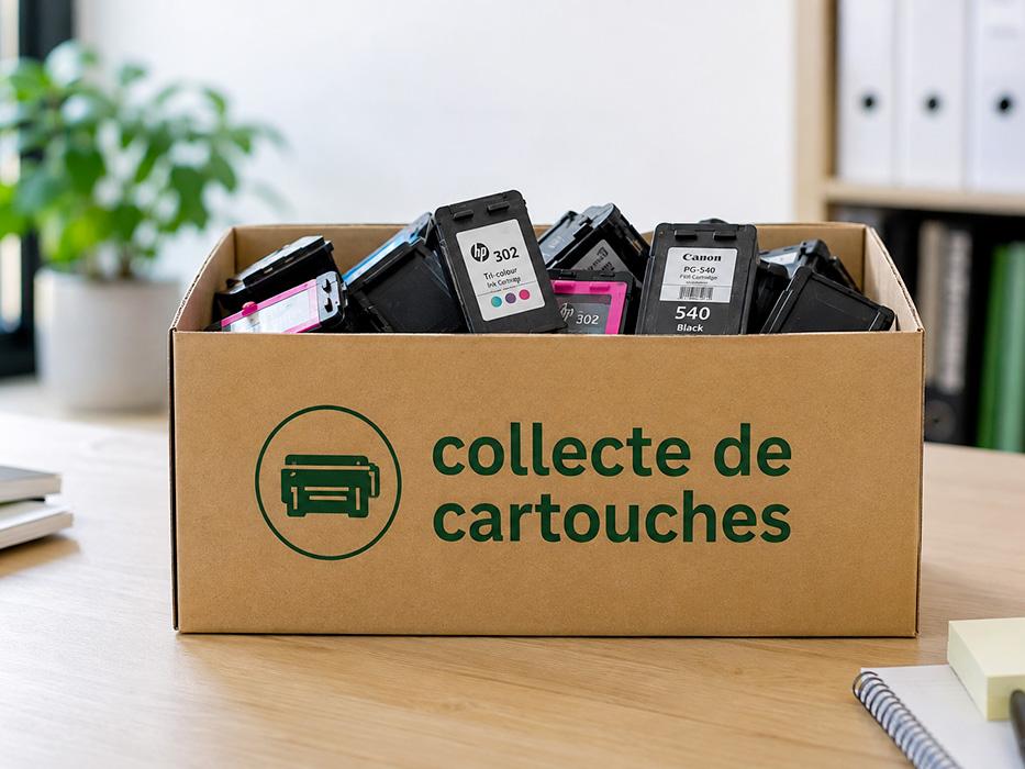 Collecte des cartouches d'encre pour le réemploi